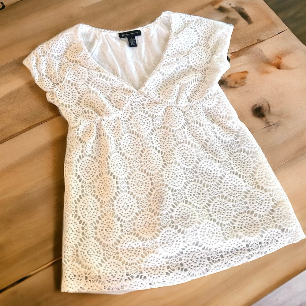 Pretty White Sundress. Crochet and fully lined. Pool. Beach. Swimsuit cover-up🤍 - Picture 13 of 16